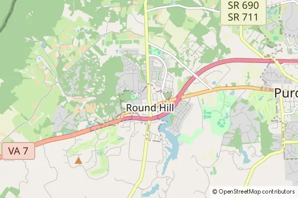 Mapa Round Hill