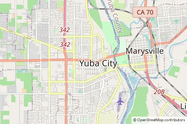 Mapa Yuba City