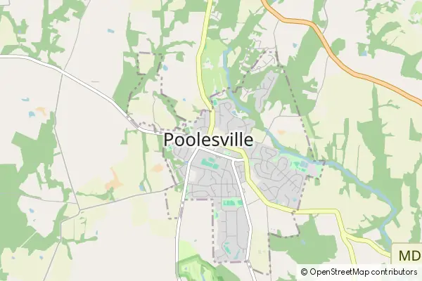 Mapa Poolesville