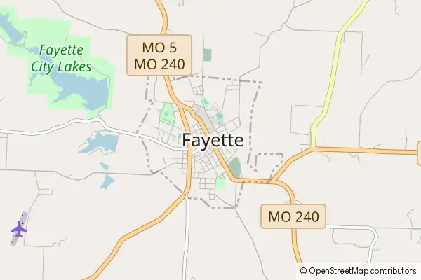 Mapa Fayette