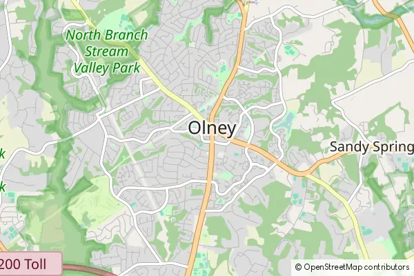 Mapa Olney