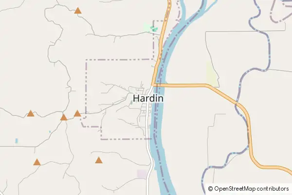 Mapa Hardin