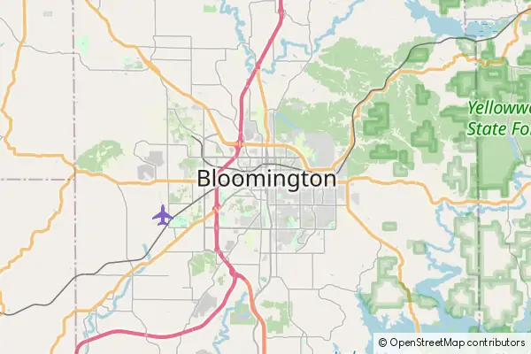 Mapa Bloomington