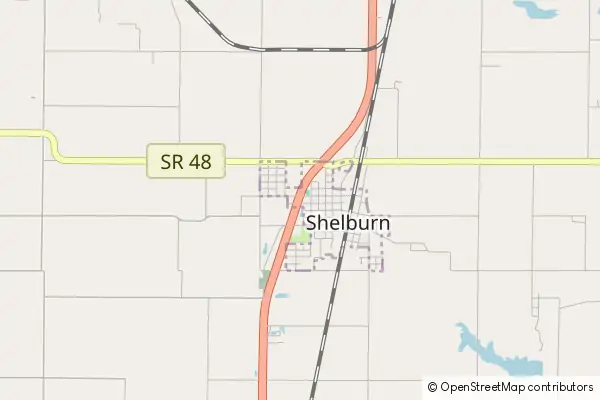 Mapa Shelburn