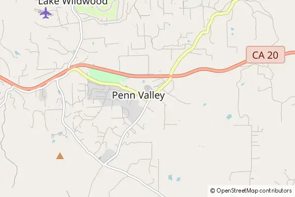 Mapa Penn Valley