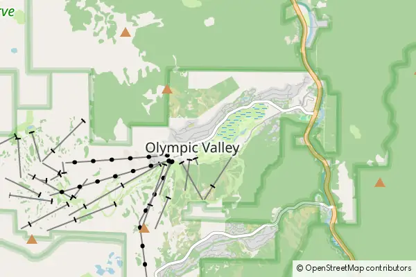 Mapa Olympic Valley