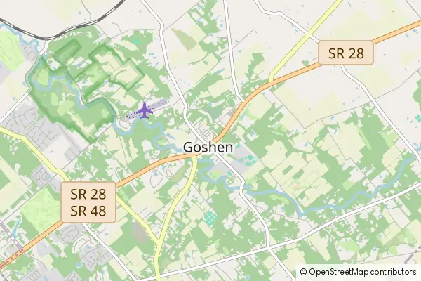 Mapa Goshen