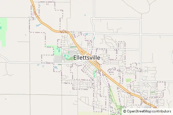 Mapa Ellettsville