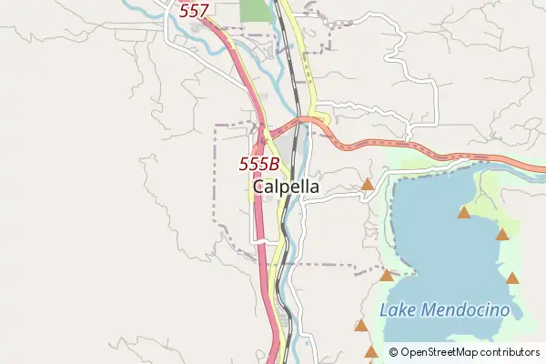 Mapa Calpella