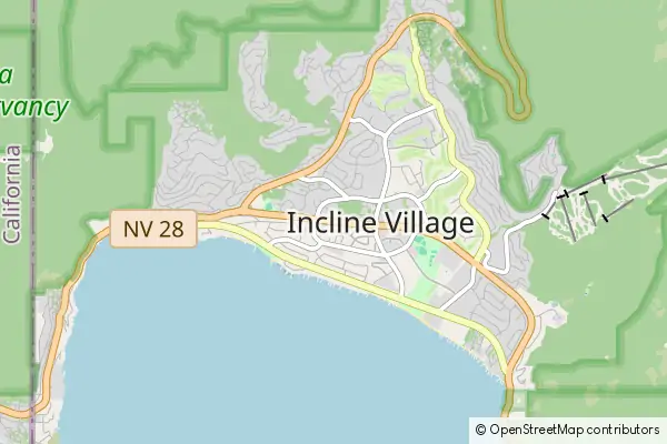 Mapa Incline Village