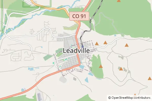 Mapa Leadville