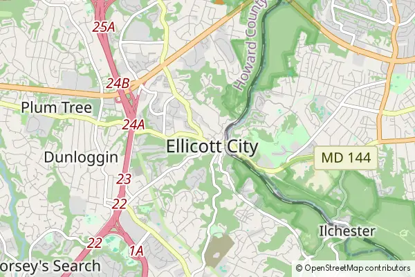 Mapa Ellicott City