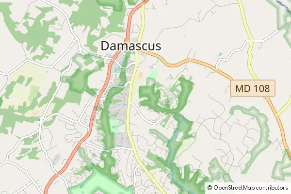 Mapa Damascus