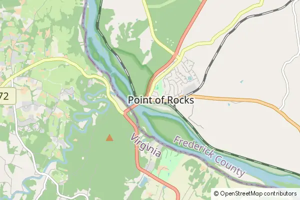 Mapa Point of Rocks