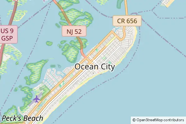 Mapa Ocean City