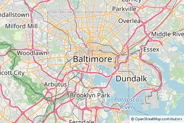 Mapa Baltimore