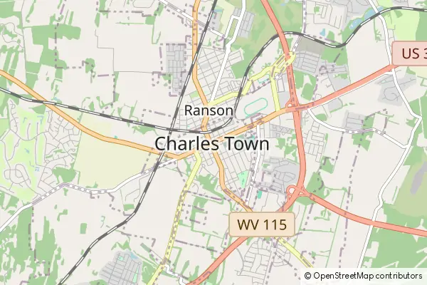 Mapa Charles Town