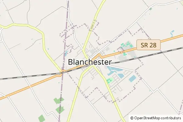 Mapa Blanchester