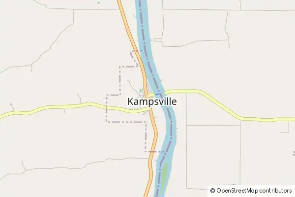 Mapa Kampsville