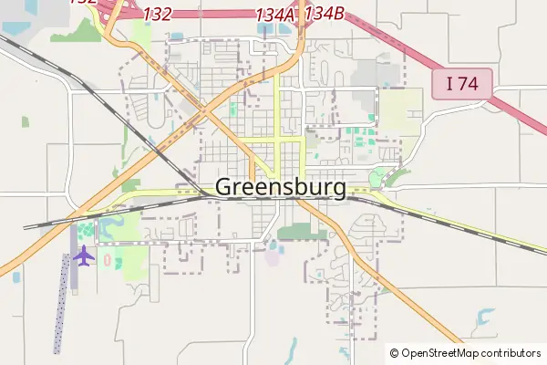 Mapa Greensburg