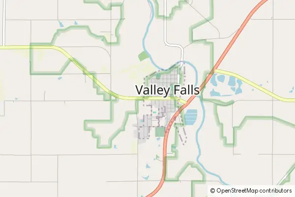 Mapa Valley Falls