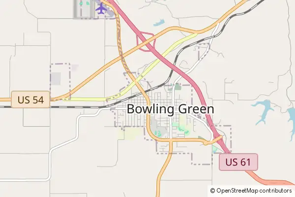 Mapa Bowling Green