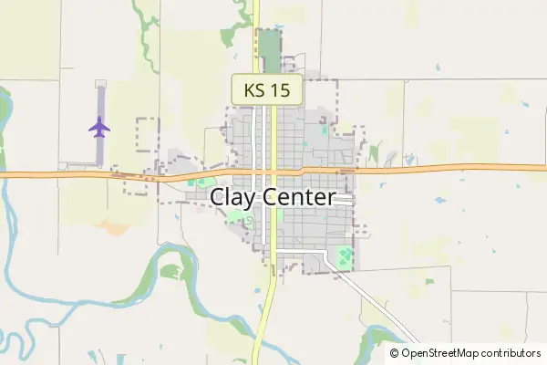 Mapa Clay Center