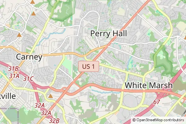 Mapa Perry Hall