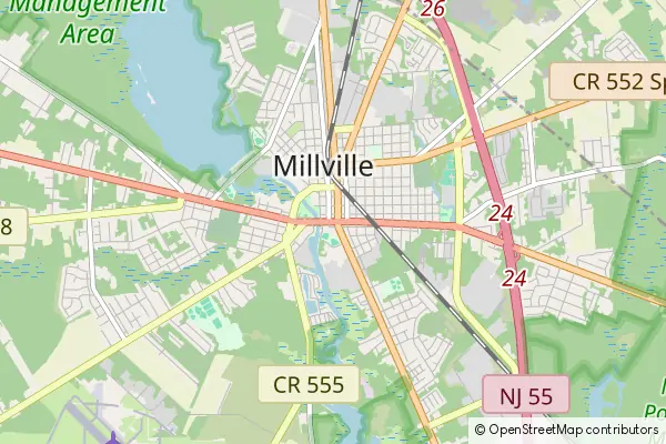 Mapa Millville