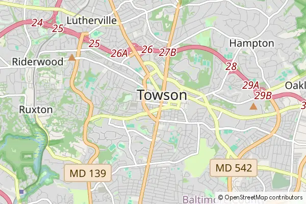 Mapa Towson