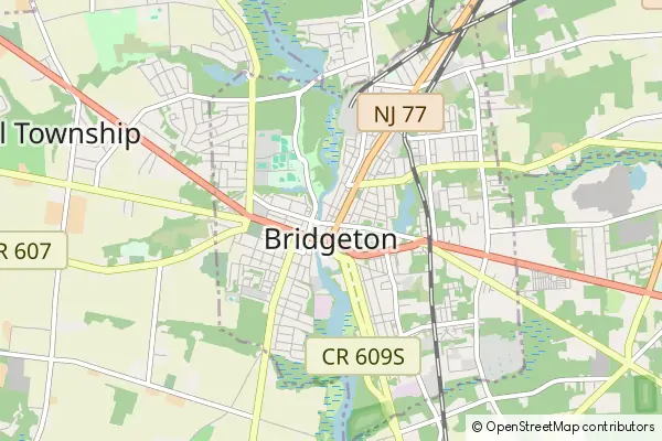 Mapa Bridgeton