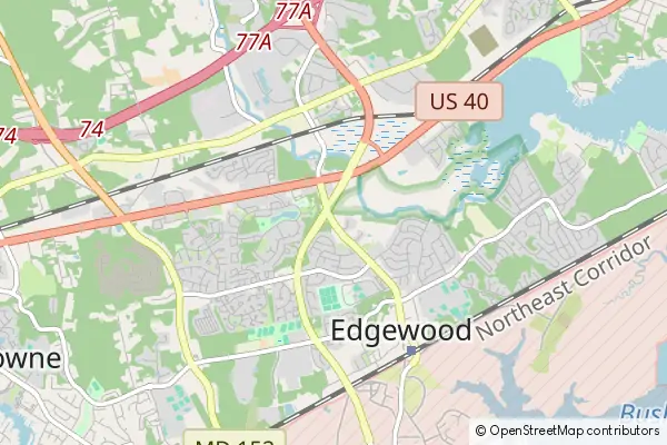 Mapa Edgewood