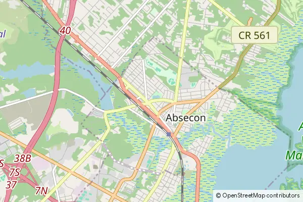 Mapa Absecon