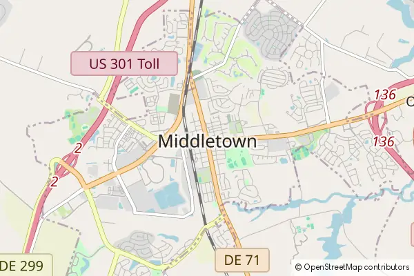 Mapa Middletown