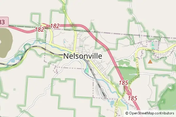 Mapa Nelsonville