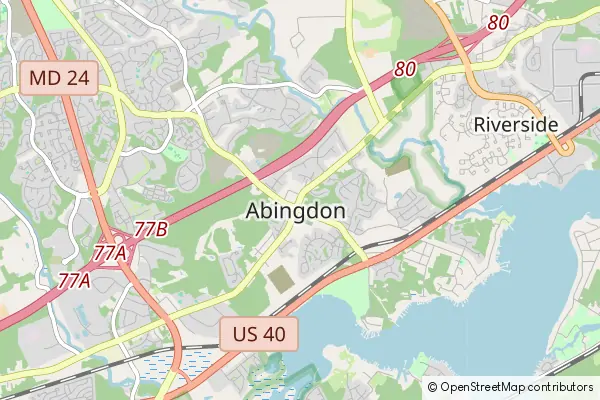 Mapa Abingdon