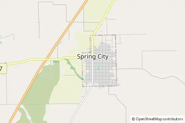 Mapa Spring City