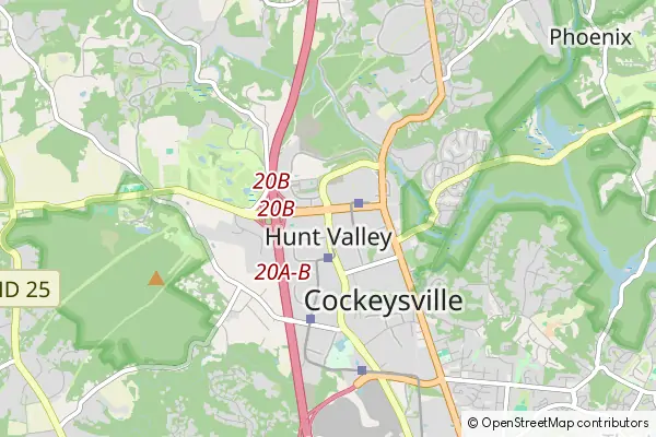 Mapa Hunt Valley