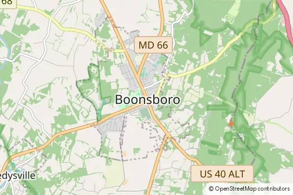 Mapa Boonsboro