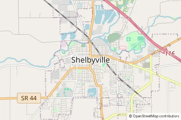 Mapa Shelbyville