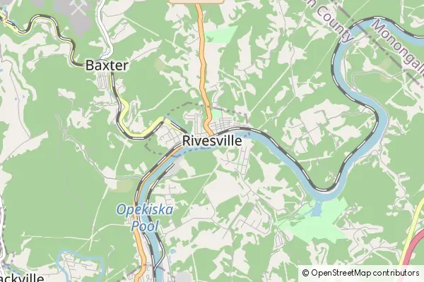 Mapa Rivesville