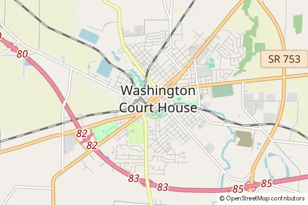 Mapa Washington Court House