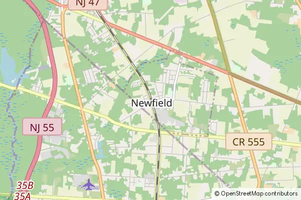 Mapa Newfield