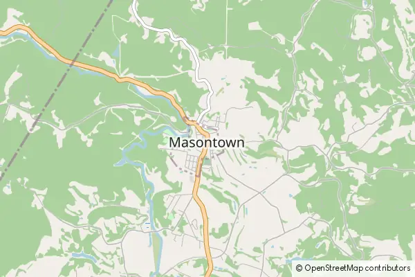 Mapa Masontown