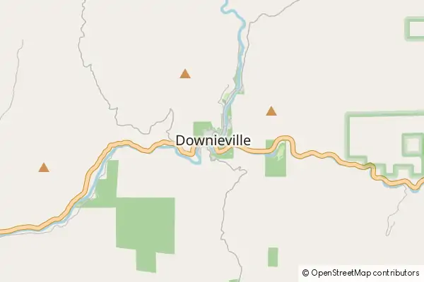 Mapa Downieville