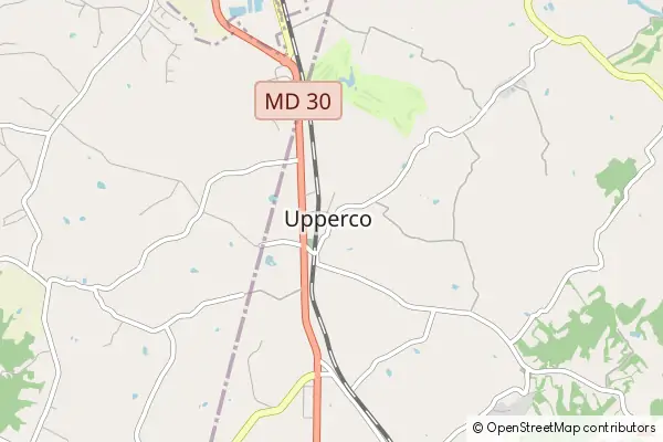 Mapa Upperco