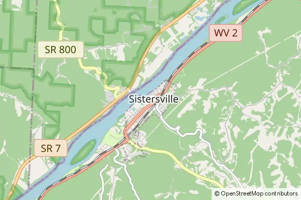 Mapa Sistersville