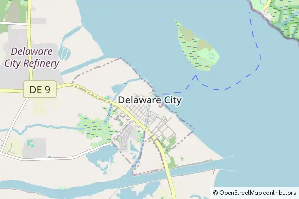 Mapa Delaware City