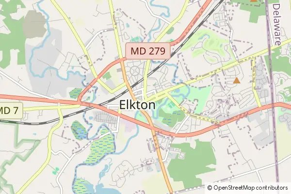 Mapa Elkton