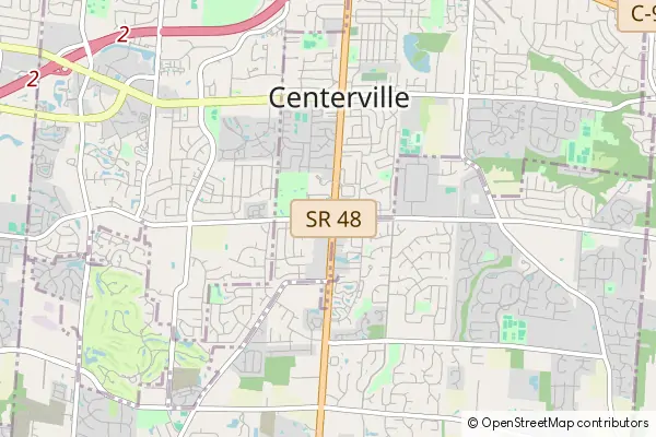 Mapa Centerville